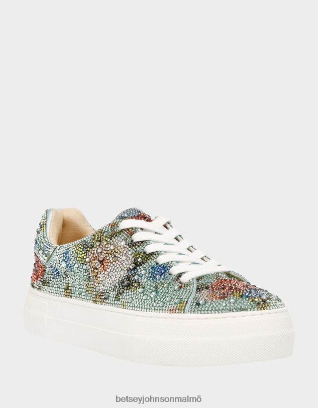 se Betsey Johnson kvinnor sidny grön multi skor 0V8BT47