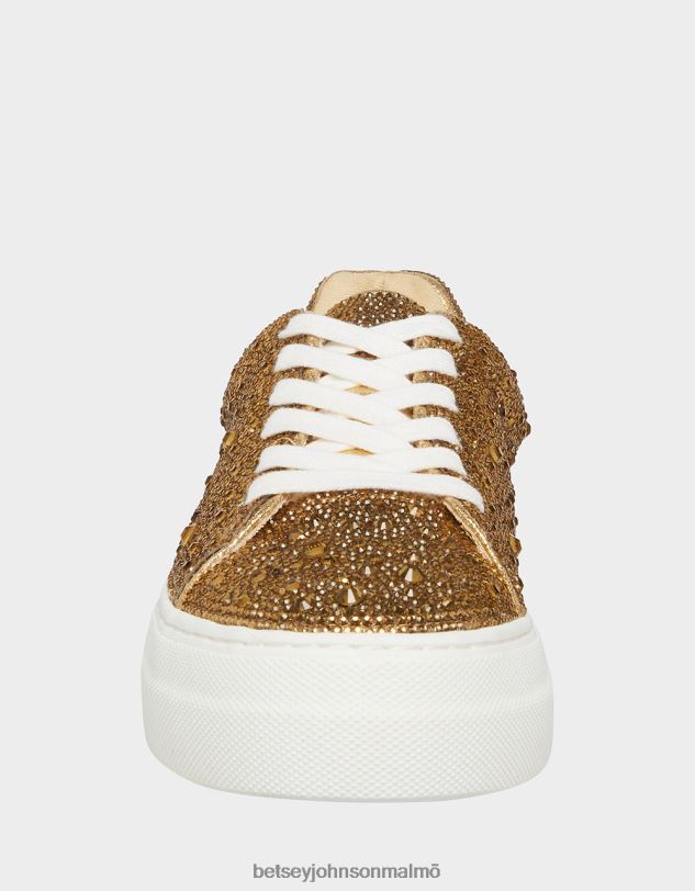 se Betsey Johnson kvinnor sidny guld multi skor 0V8BT63