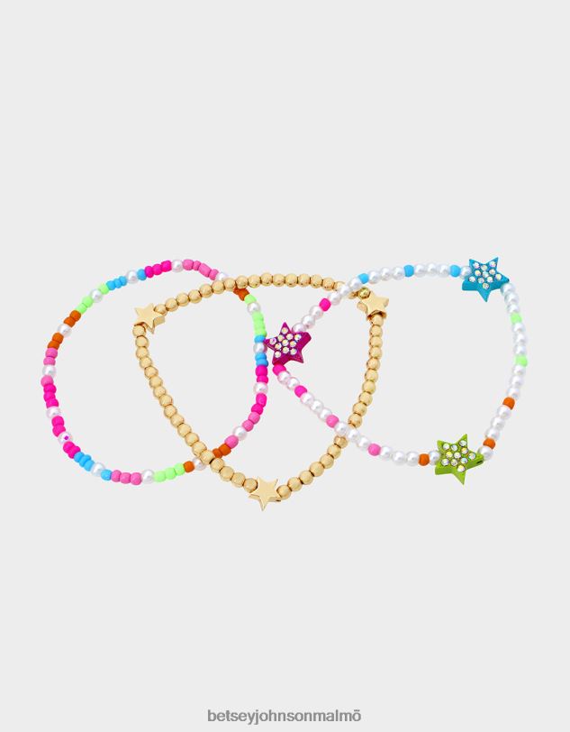 se Betsey Johnson kvinnor kidult kitsch stjärnpärla armband mång Smycken 0V8BT358