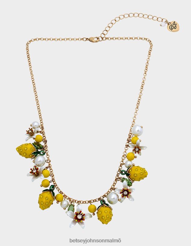 se Betsey Johnson kvinnor citron droppe skakigt citron halsband gul Smycken 0V8BT315