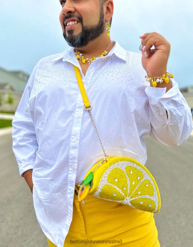 se Betsey Johnson kvinnor citron droppe skakigt citron halsband gul Smycken 0V8BT315