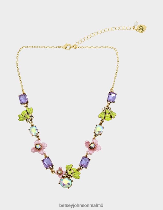 se Betsey Johnson kvinnor flower show bee cluster halsband mång Smycken 0V8BT334