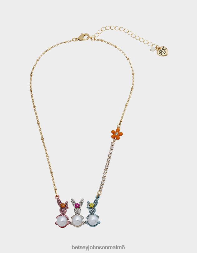 se Betsey Johnson kvinnor hunny bunny bar kort hänge mång Smycken 0V8BT347