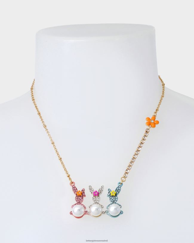 se Betsey Johnson kvinnor hunny bunny bar kort hänge mång Smycken 0V8BT347