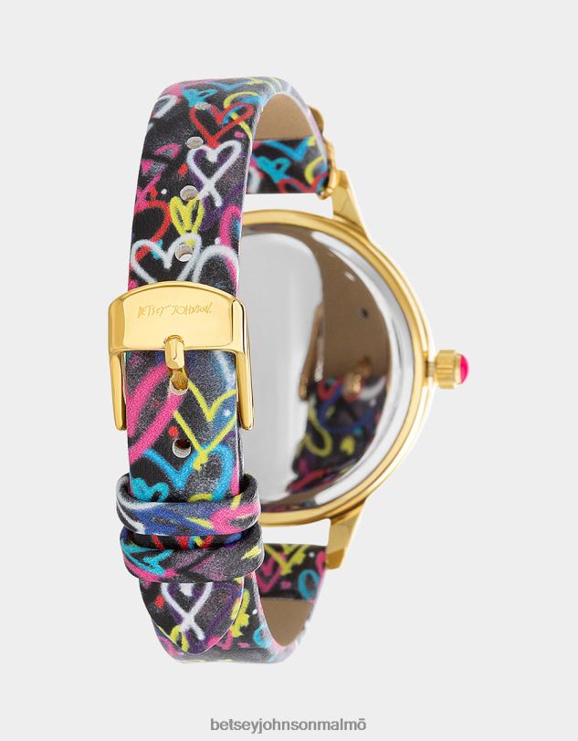 se Betsey Johnson kvinnor betsey time hearts abound watch mång Smycken 0V8BT351
