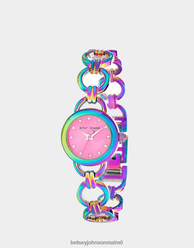 se Betsey Johnson kvinnor betsey time links of love klocka mång Smycken 0V8BT345