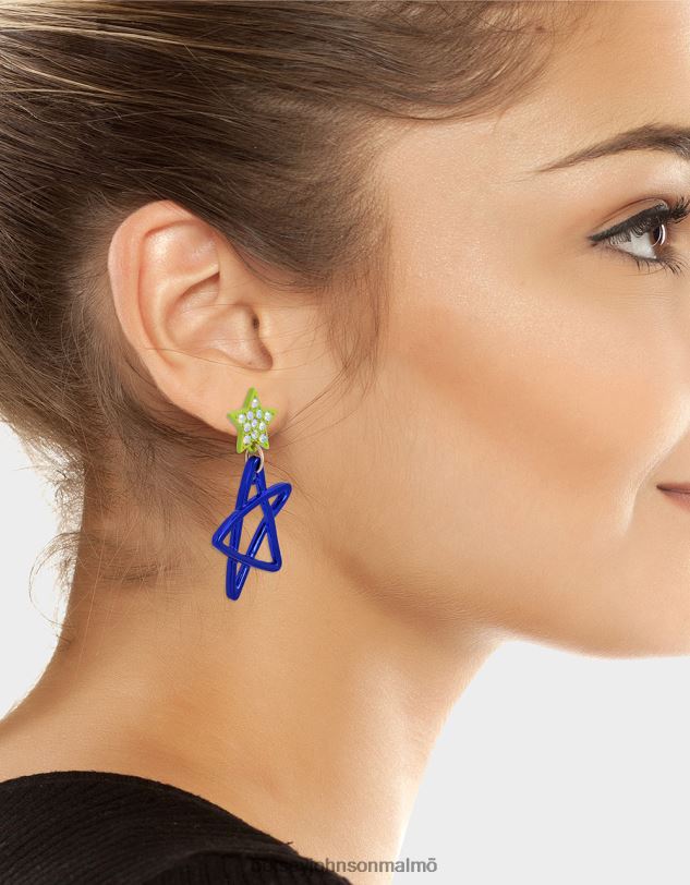 se Betsey Johnson kvinnor kidult kitsch små stjärnfall örhängen blå Smycken 0V8BT348