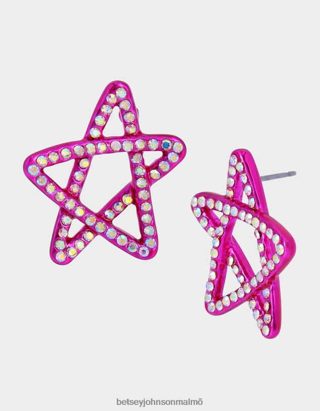 se Betsey Johnson kvinnor kidult kitsch stjärndubbar rosa Smycken 0V8BT354