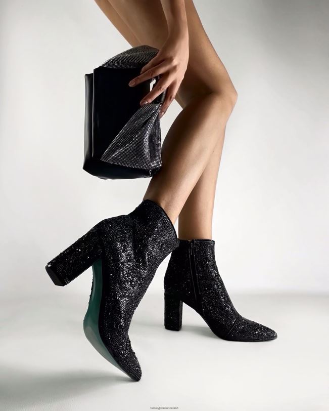 se Betsey Johnson kvinnor alla bling båge handtag väska svart Tillbehör 0V8BT237