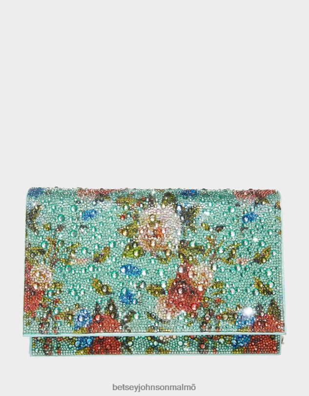 se Betsey Johnson kvinnor blommig strass väska mintgrön Tillbehör 0V8BT224