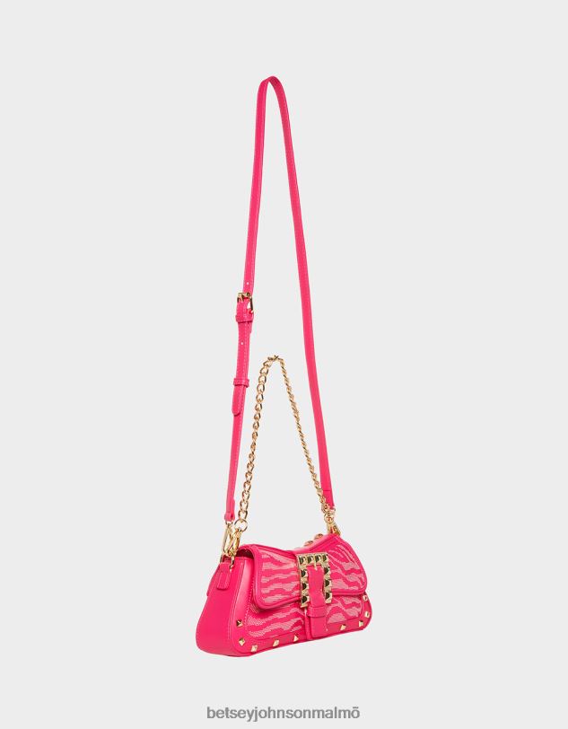 se Betsey Johnson kvinnor easy there tiger crossbody-väska rosa Tillbehör 0V8BT261