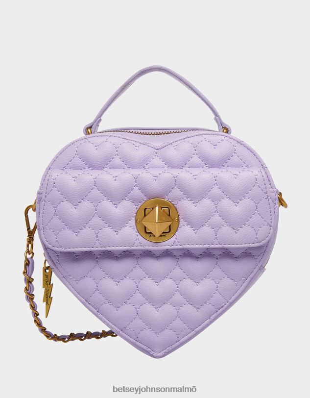 se Betsey Johnson kvinnor åh mitt hjärta crossbody lavendel Tillbehör 0V8BT254