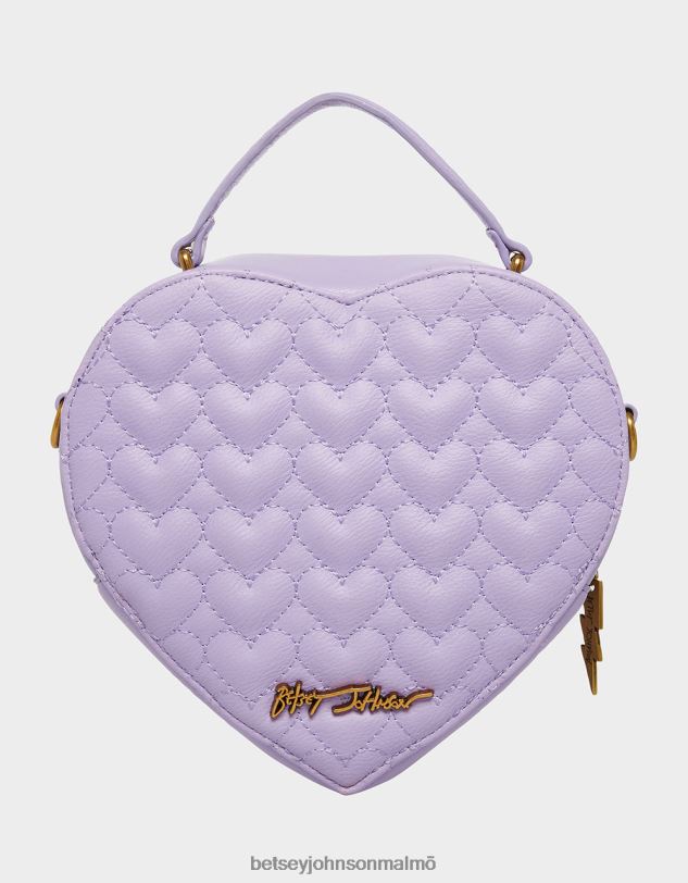 se Betsey Johnson kvinnor åh mitt hjärta crossbody lavendel Tillbehör 0V8BT254