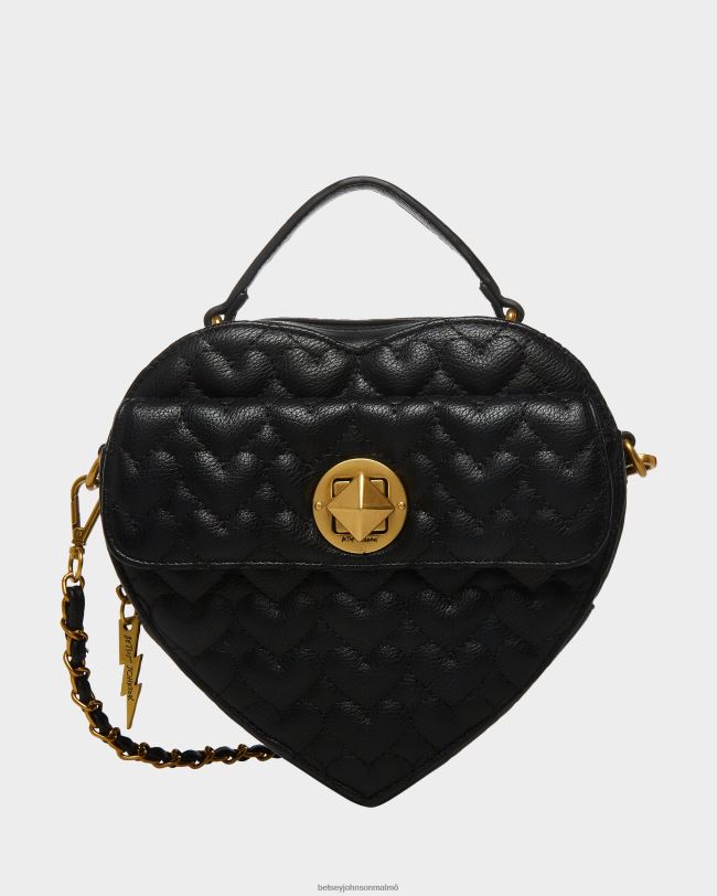se Betsey Johnson kvinnor åh mitt hjärta crossbody svart Tillbehör 0V8BT257