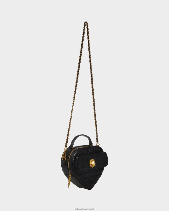 se Betsey Johnson kvinnor åh mitt hjärta crossbody svart Tillbehör 0V8BT257