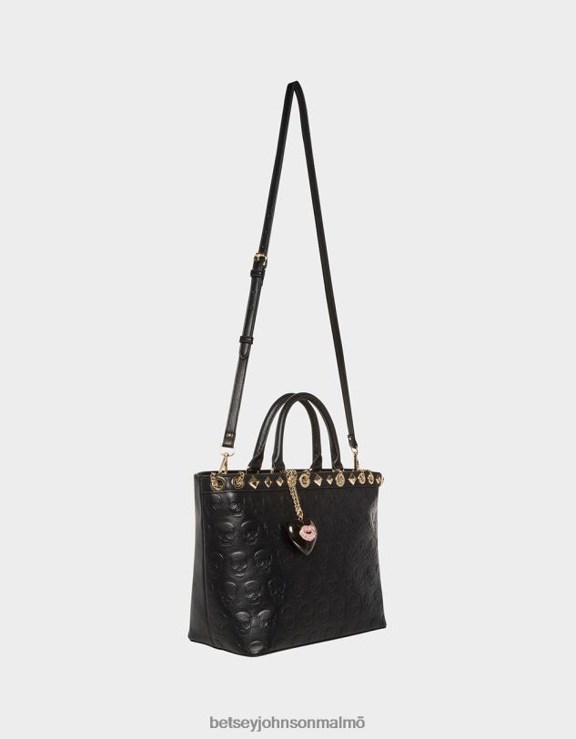 se Betsey Johnson kvinnor ingen brainer skalle tote svart Tillbehör 0V8BT246