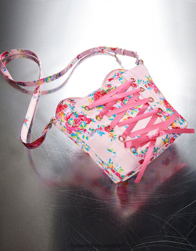 se Betsey Johnson kvinnor kitsch av korsetter älskar crossbody blommig Tillbehör 0V8BT220