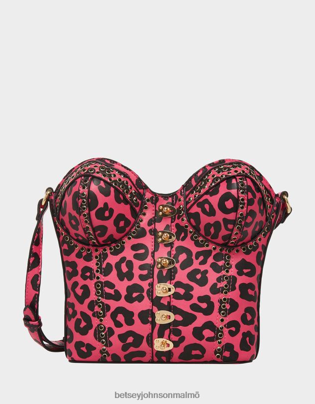 se Betsey Johnson kvinnor kitsch av korsetter älskar crossbody svart/rosa Tillbehör 0V8BT219