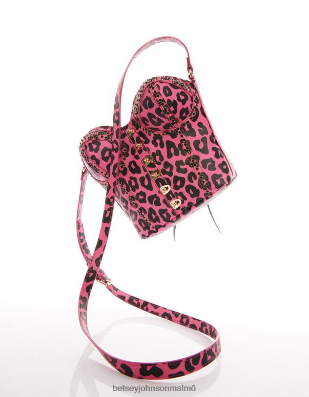 se Betsey Johnson kvinnor kitsch av korsetter älskar crossbody svart/rosa Tillbehör 0V8BT219