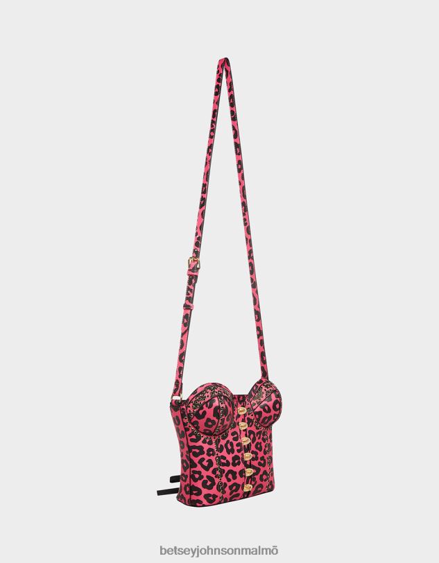 se Betsey Johnson kvinnor kitsch av korsetter älskar crossbody svart/rosa Tillbehör 0V8BT219