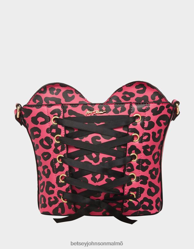 se Betsey Johnson kvinnor kitsch av korsetter älskar crossbody svart/rosa Tillbehör 0V8BT219