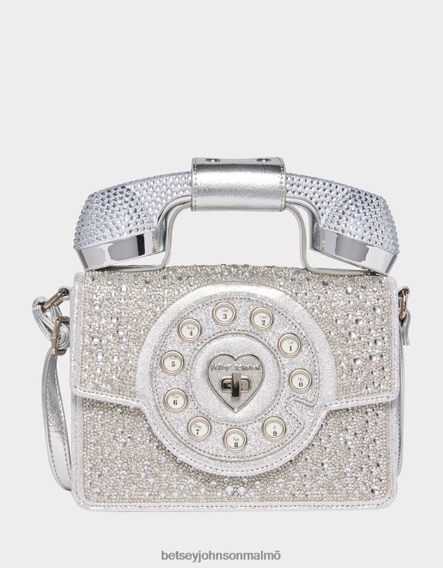 se Betsey Johnson kvinnor kitsch miljoner stjärnor telefonväska silver Tillbehör 0V8BT202
