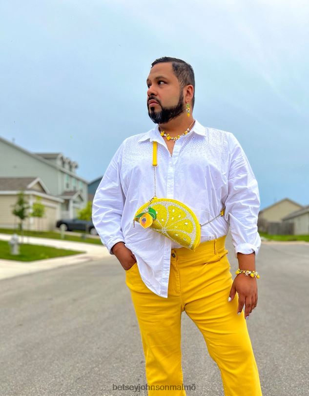 se Betsey Johnson kvinnor kitsch pucker up crossbody gul Tillbehör 0V8BT209