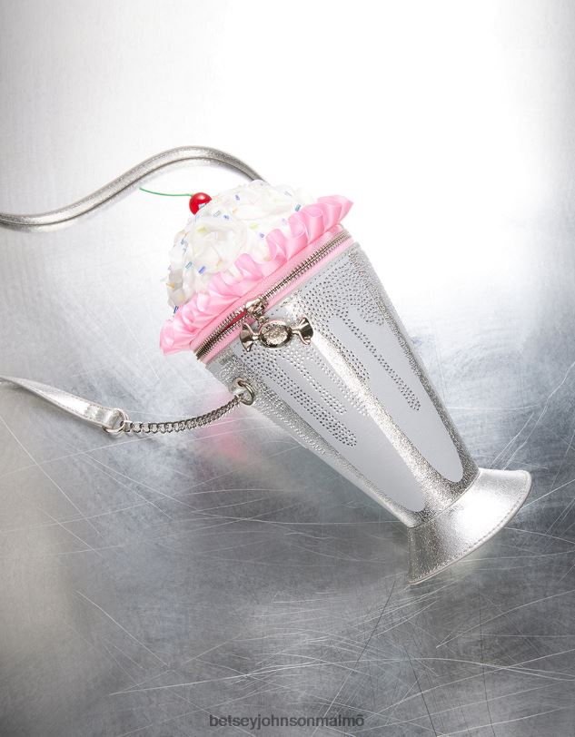 se Betsey Johnson kvinnor kitsch shake it up crossbody silver Tillbehör 0V8BT211