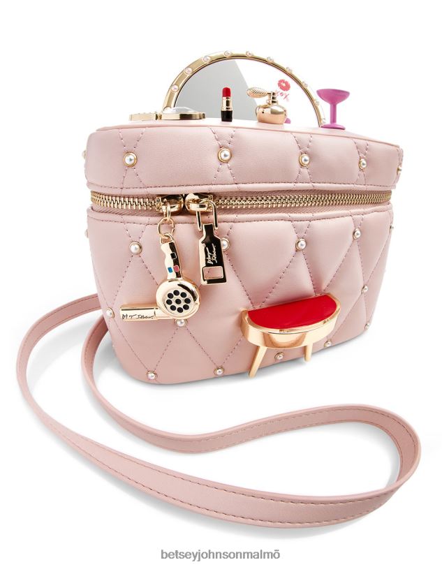 se Betsey Johnson kvinnor kitsch spegel spegel fåfänga crossbody rodna Tillbehör 0V8BT217