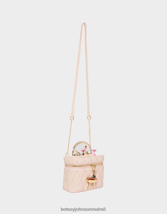 se Betsey Johnson kvinnor kitsch spegel spegel fåfänga crossbody rodna Tillbehör 0V8BT217