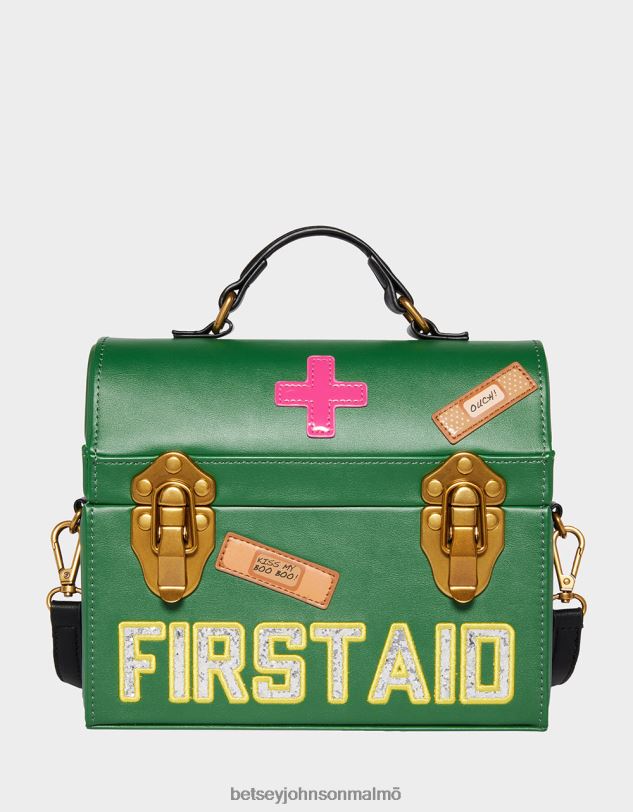 se Betsey Johnson kvinnor kitsch spelar läkare crossbody grön Tillbehör 0V8BT204