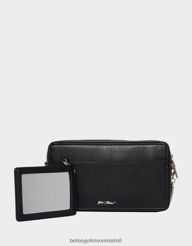 se Betsey Johnson kvinnor kitsch var snäll spola tillbaka vhs crossbody svart Tillbehör 0V8BT223