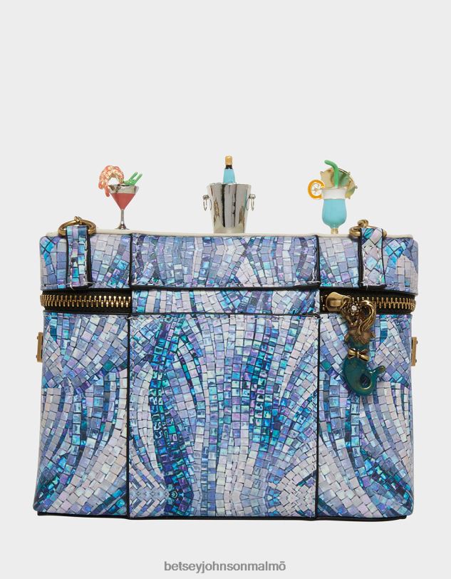 se Betsey Johnson kvinnor kitschdrink som en fish dive bar crossbody mång Tillbehör 0V8BT203