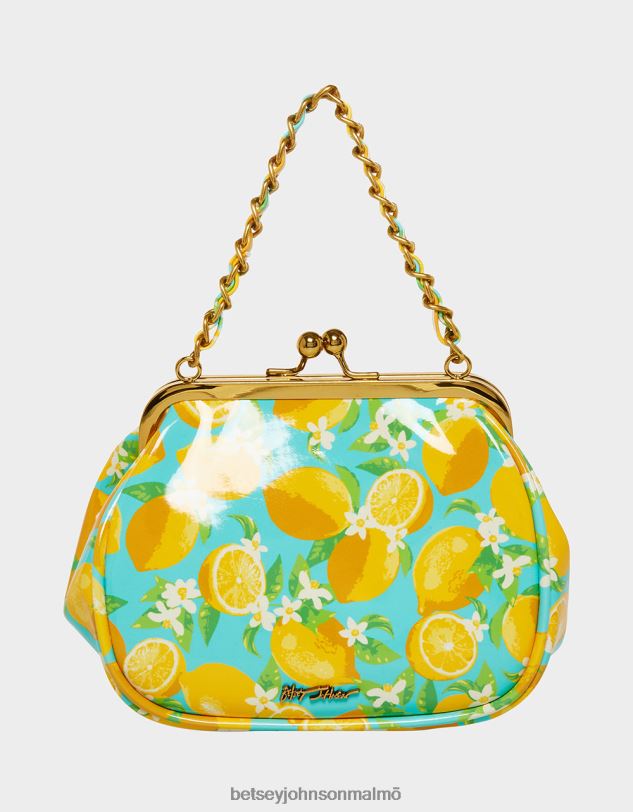 se Betsey Johnson kvinnor lil\' nugget kiss lock bag citron Tillbehör 0V8BT244