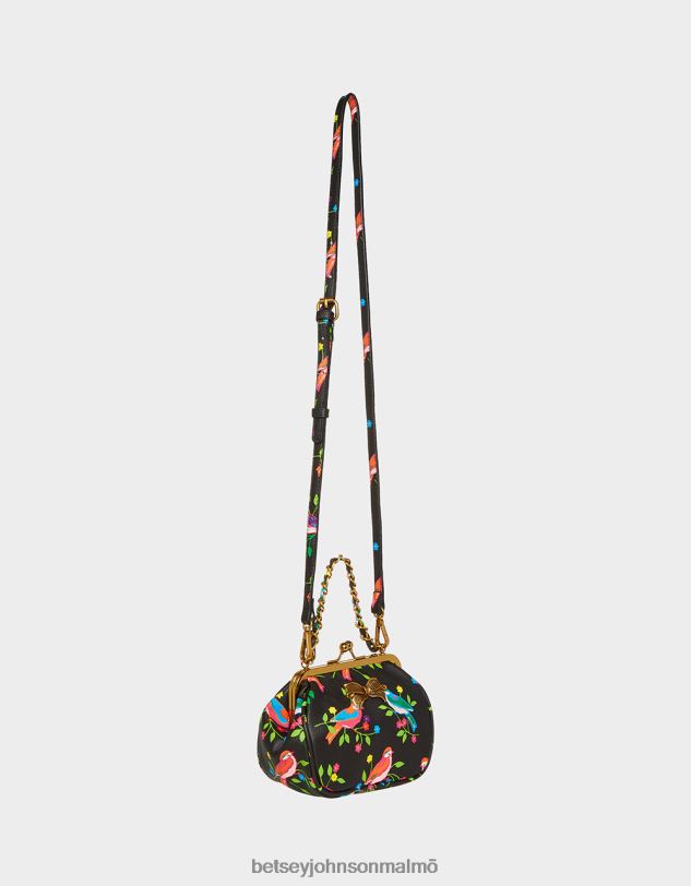 se Betsey Johnson kvinnor lil\' nugget kiss lock bag svart multi Tillbehör 0V8BT251