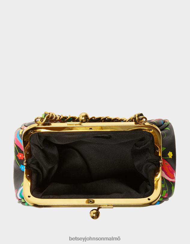 se Betsey Johnson kvinnor lil\' nugget kiss lock bag svart multi Tillbehör 0V8BT251