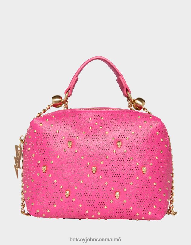 se Betsey Johnson kvinnor status skalle crossbody rosa Tillbehör 0V8BT240