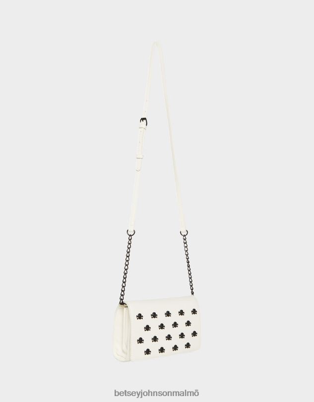 se Betsey Johnson kvinnor xo skalle crossbody vit Tillbehör 0V8BT245