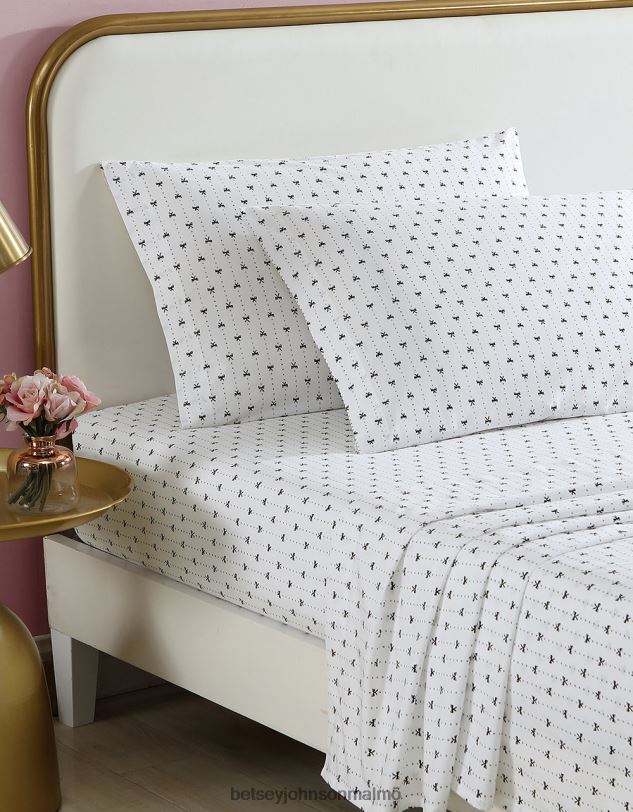 se Betsey Johnson unisex- band pinstripe vit kung lakan set mång Tillbehör 0V8BT407