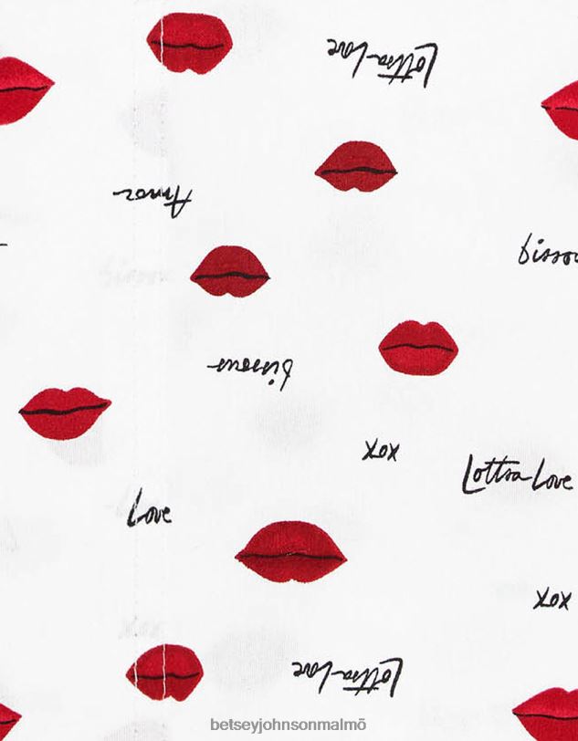 se Betsey Johnson unisex- kärlek läppar röd drottning lakan set mång Tillbehör 0V8BT396