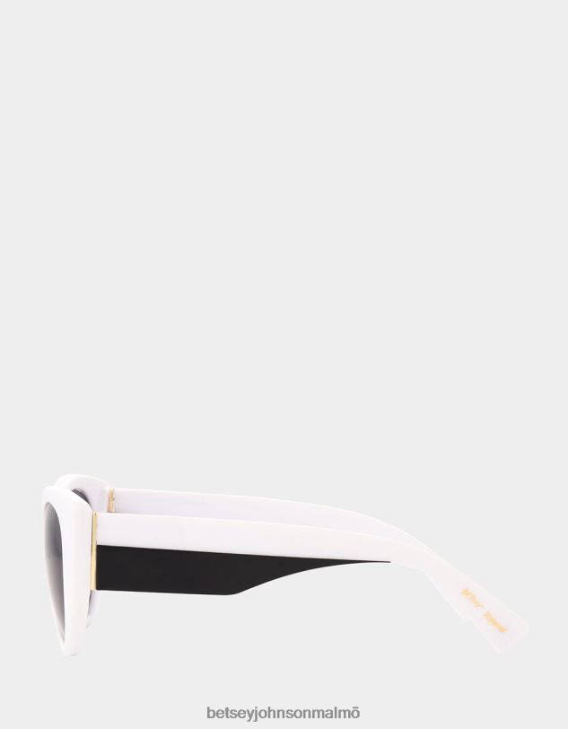 se Betsey Johnson kvinnor dubbla ta solglasögon svart vit Tillbehör 0V8BT394