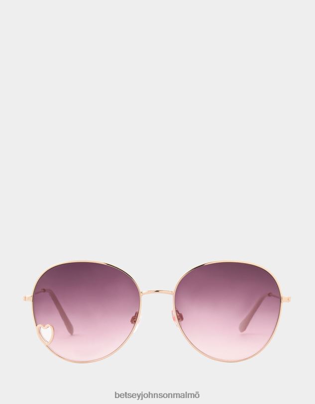 se Betsey Johnson kvinnor runt stan solglasögon rosa Tillbehör 0V8BT384